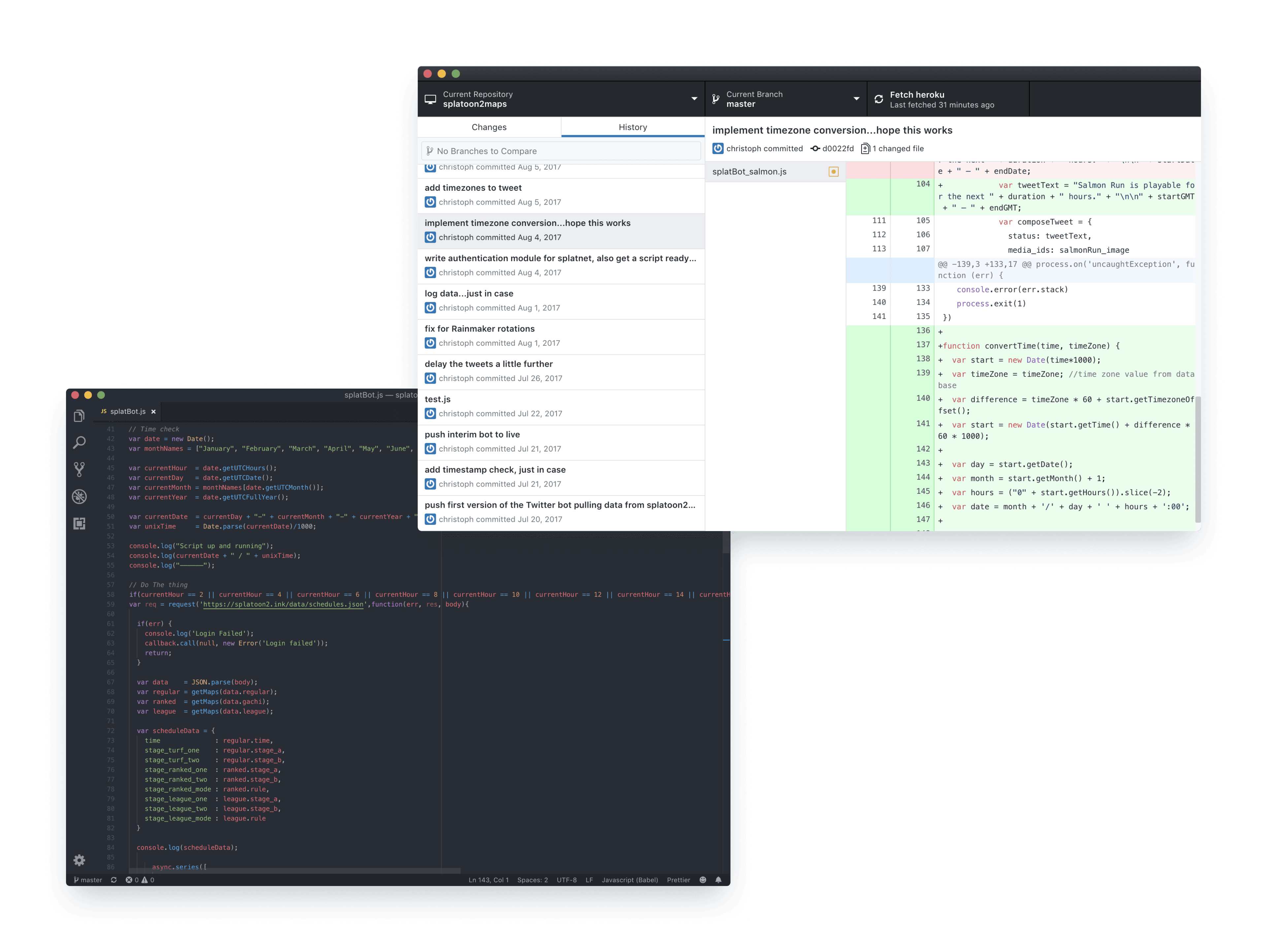 Collage of tools I used